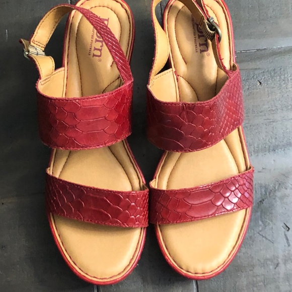 Born Shoes - Born red woman heels sandals